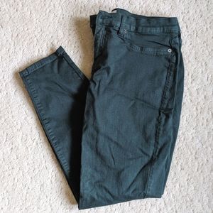Lakeside Denim Forest Green Skinny Jeans